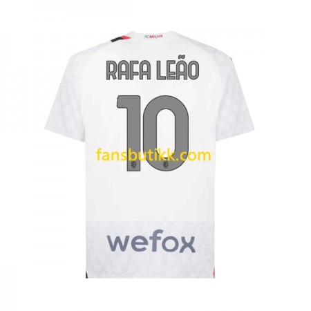 Fotballdrakt AC Milan Rafael Leao 10 Bortetrøye 2023-2024 Kortermet